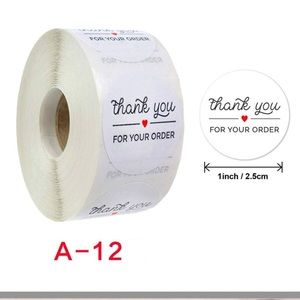 $8 bundle itemπ 500 pcs thank you stickers